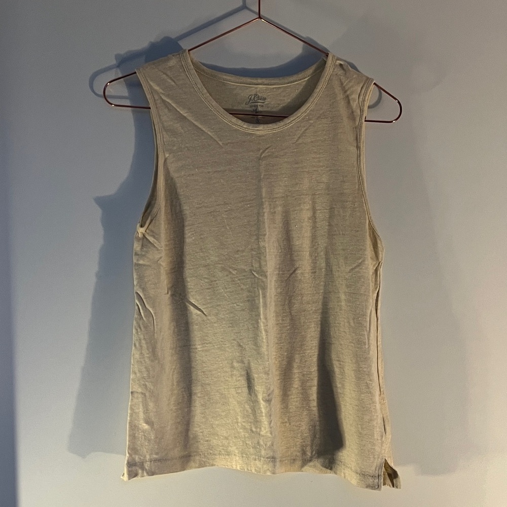 J. Crew Linen Tank Top